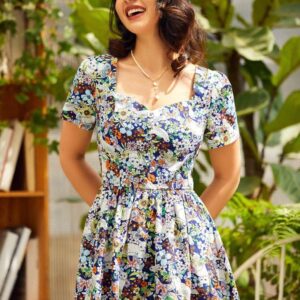 moda rapido women cotton fit & flare dresses