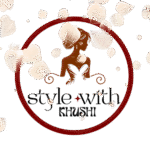 pink and green elegant indian fashion logo